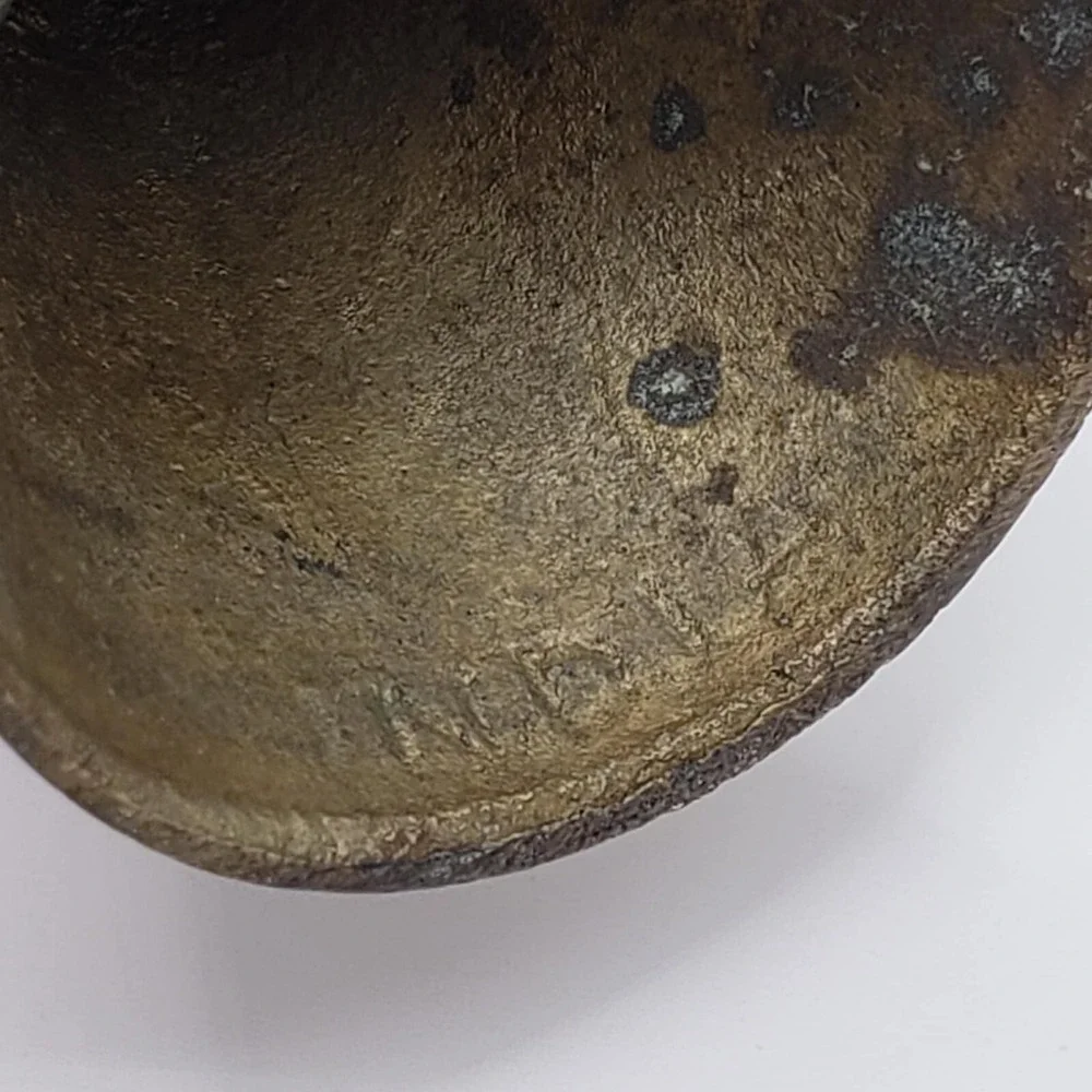 Vintage 1950s Mid Century Modern India Brass Etched/Engraved Bells (Set of 2)